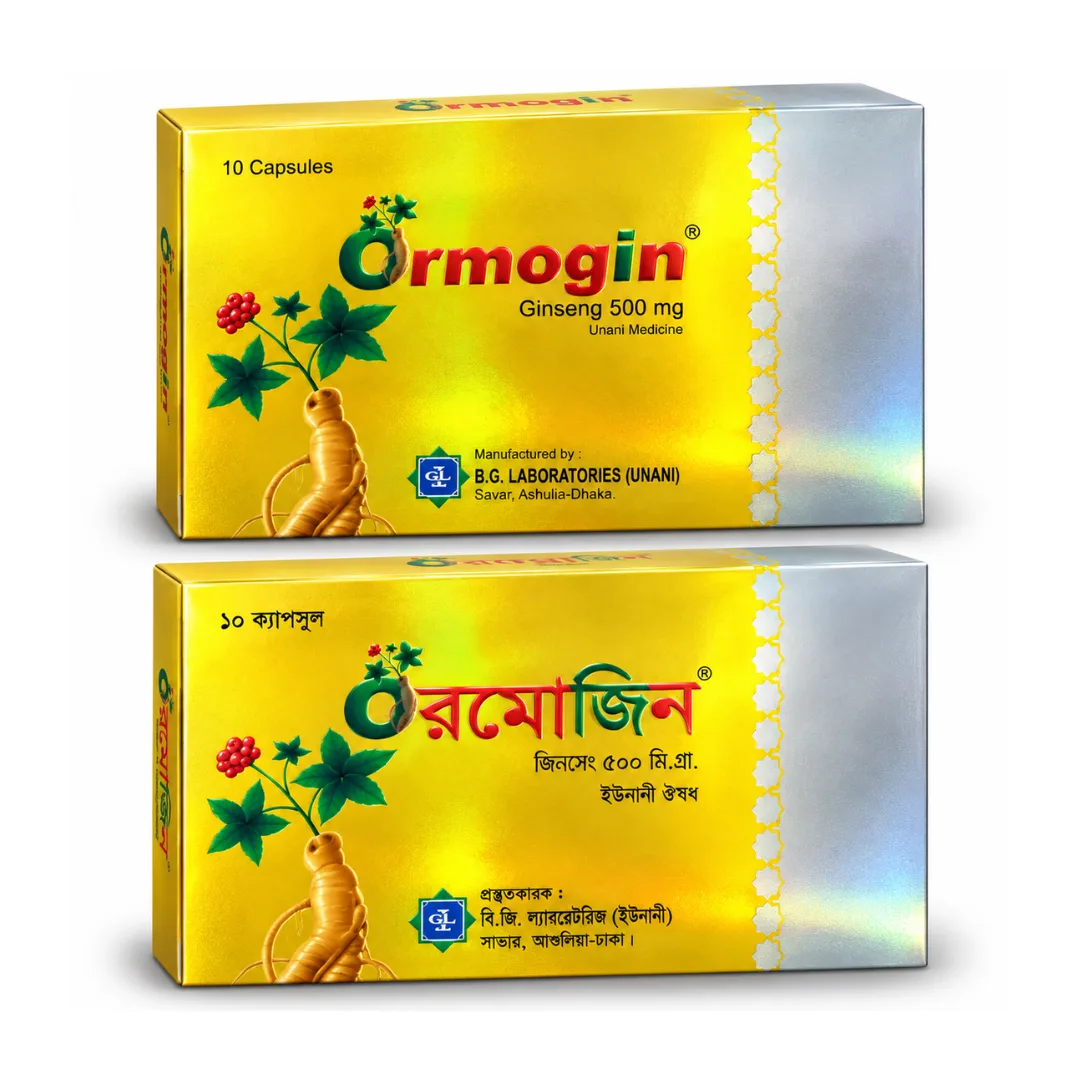 Ormogin Ginseng Capsule - ওরমোজিন জিনসেং ক্যাপসুল